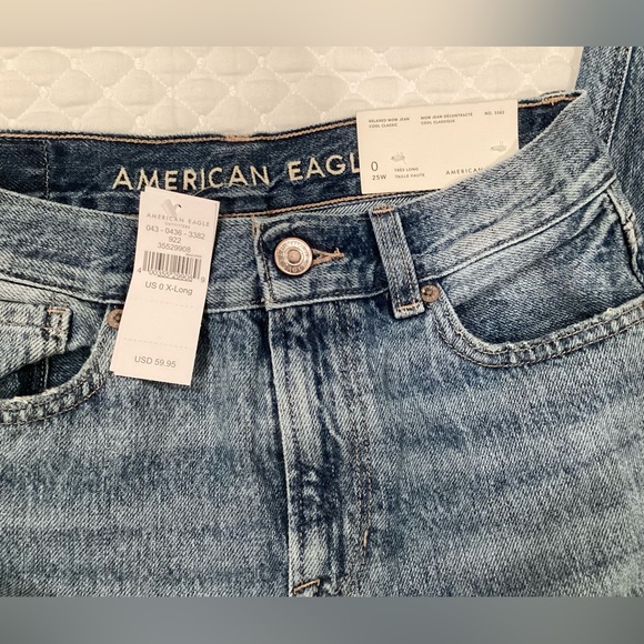 American Eagle Relaxed Mom Jeans 0 X-Long - Picture 6 of 11